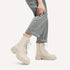 DAMEN-KAMPFSTIEFEL MIT MITTLERER SCHAFTHÖHE UND PLATEAUABSATZ